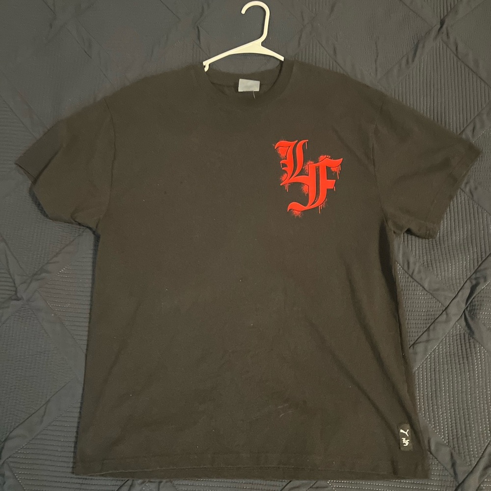 Puma Black Tee with Red Graphic